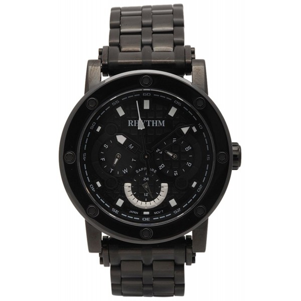 Rhythm (Japan) Stainless Steel Sapphire Glass (Scratch Resistant) 10ATM Wrist Watch Ø40X12.1mm